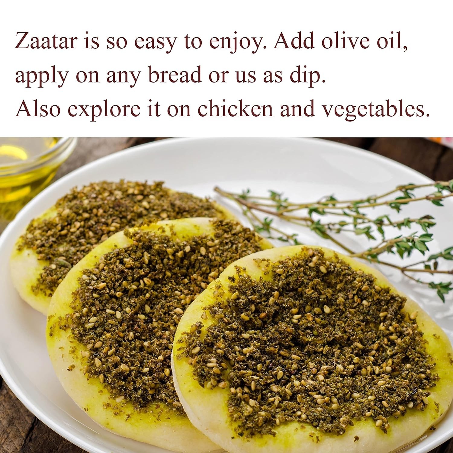 Traditional Middle Eastern Za’atar Blend – 4 oz of Pure Flavor & Freshness