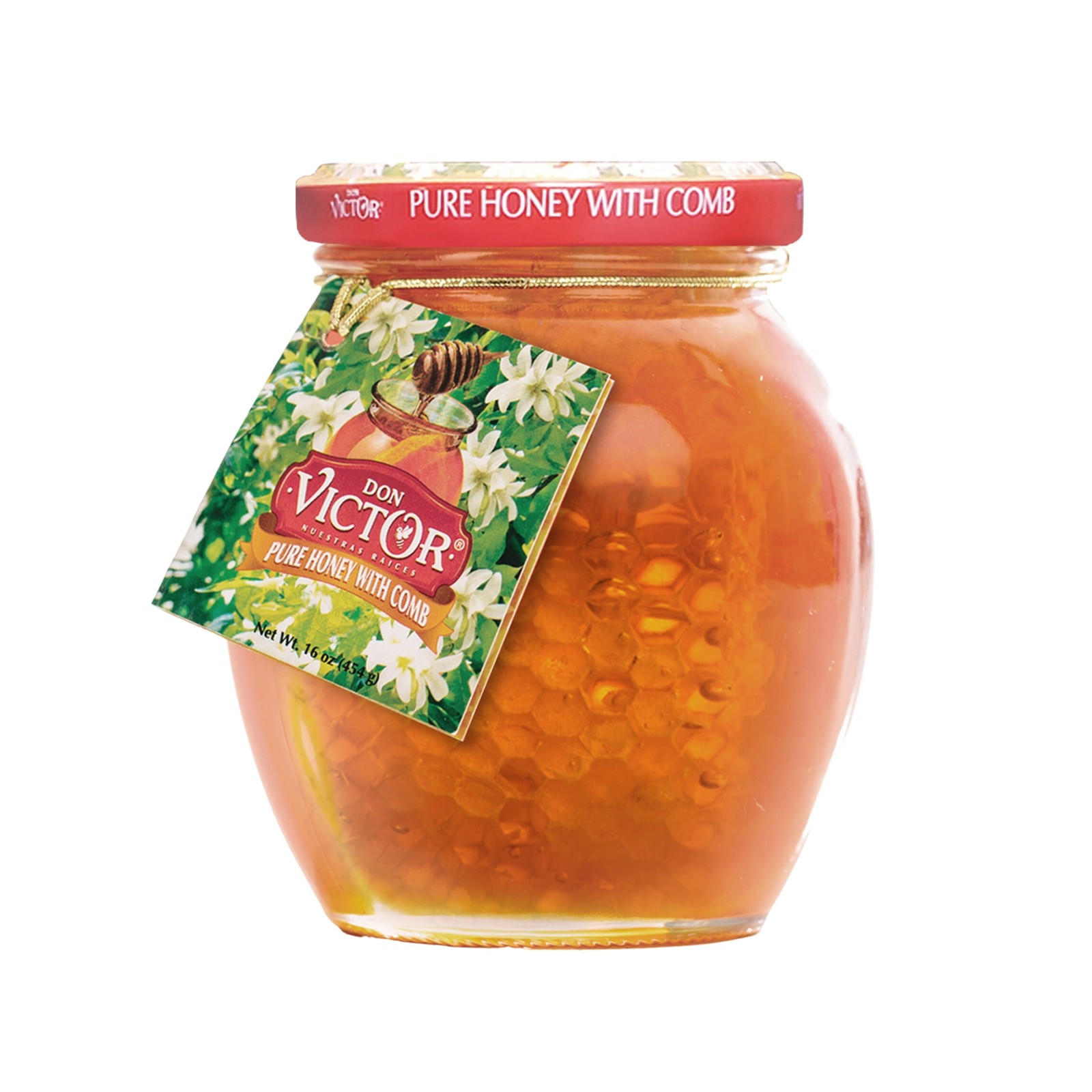 Pure Honey with Comb, 16 oz, No Allergens Contained