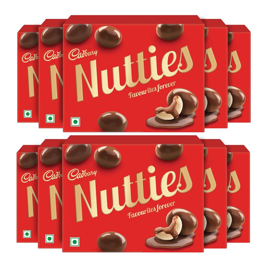 Cadbury Nutties Chocolate Pack, 30g (Pack of 10)