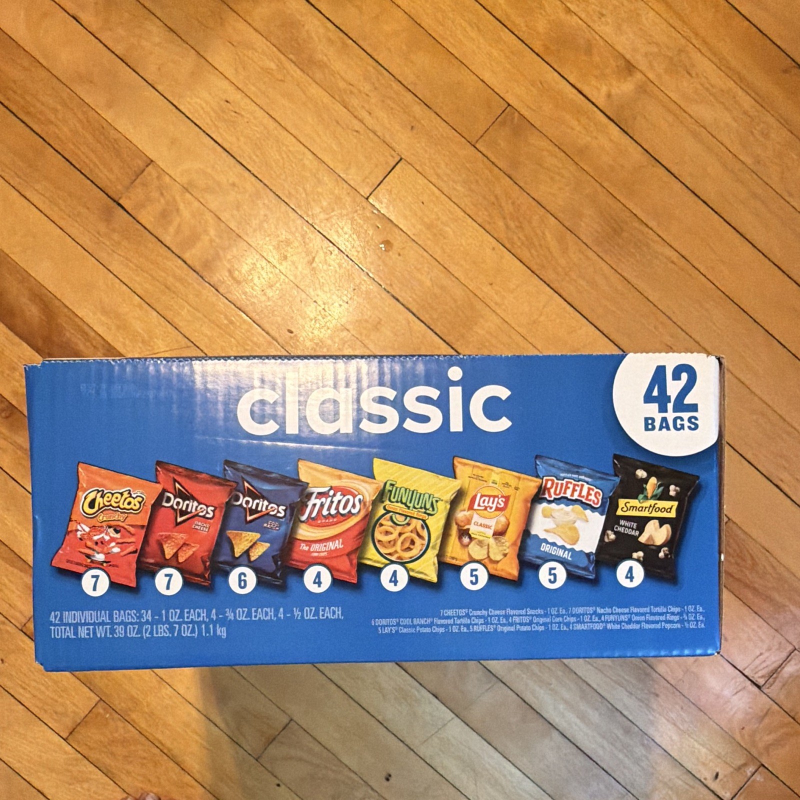 Frito-Lay Classic Mix 42ct Mixed Snack Variety Pack Gluten Free Kosher