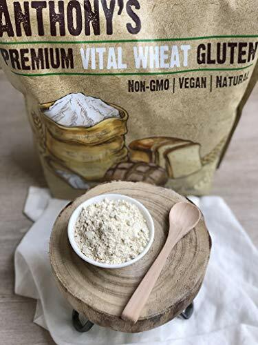 Vital Wheat Gluten Powder High in Protein (4lb) 4 Pound Resealable Keto Low Carb