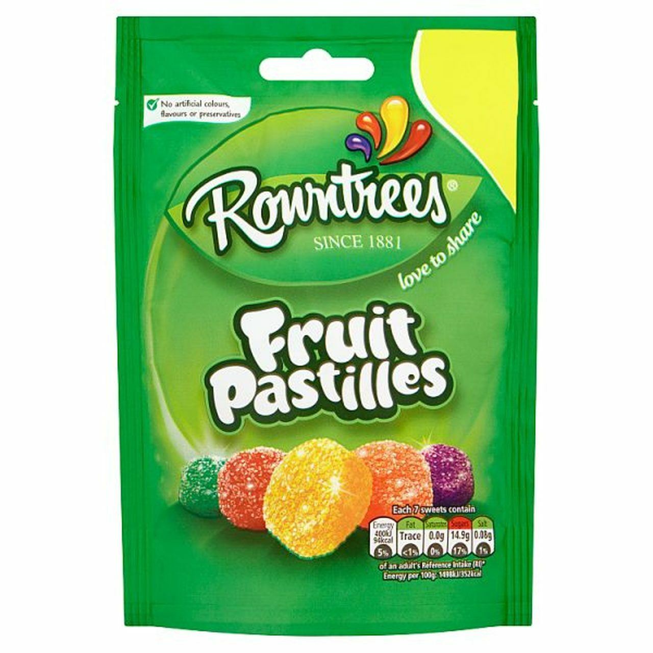 Rowntree Fruit Pastilles – 120g – Pack of 8