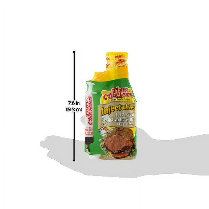 Tony Chachere’s Injectable Roasted Garlic & Herb Marinade 17 fl oz Free Shipping
