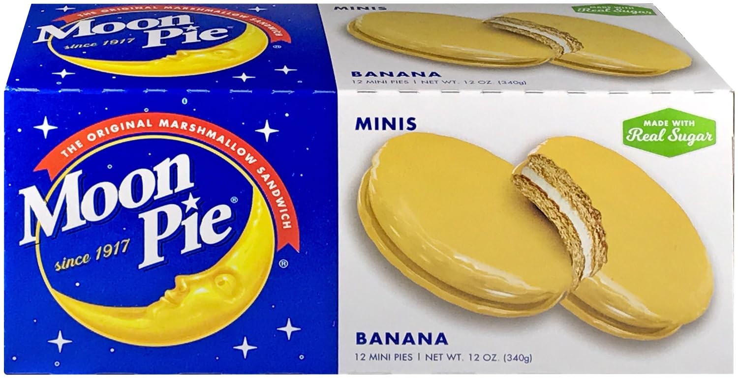 Mini Moon Pies,marshmallow creme (Pick Your Flavor & Pack) 12ct Box