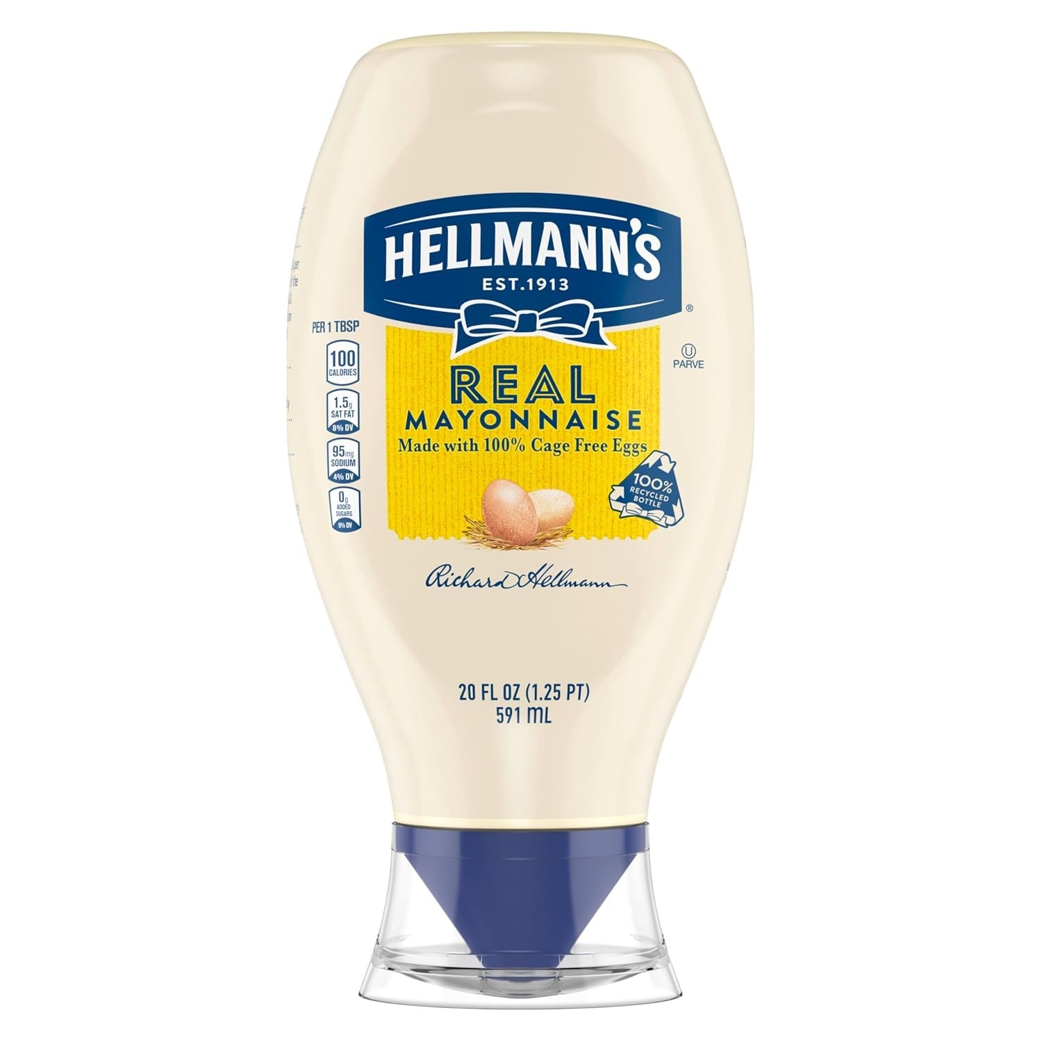 Hellmann’s Real Mayonnaise Real Mayo Squeeze Bottle 20 oz