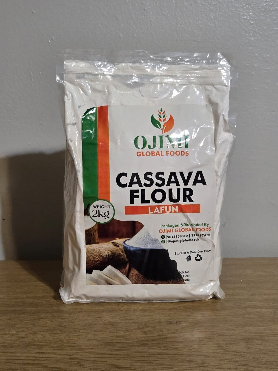 Cassava flour – Undiluted Nigerian Lafun flour 4.5lbs bag
