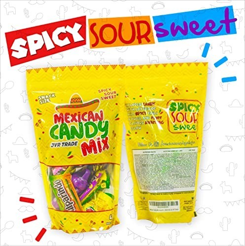 Mexican Candy Mix Assortment Snack (42 Count) Dulces 40 Piece Set, Yellow