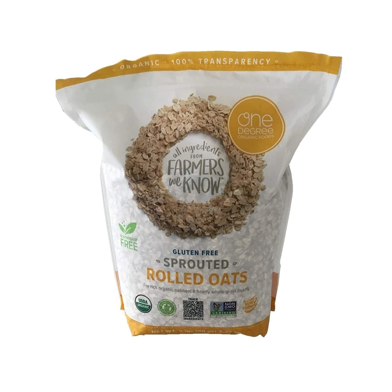 Gluten Free Sprouted Rolled Oats 5 lbs – Healthy Breakfast Option