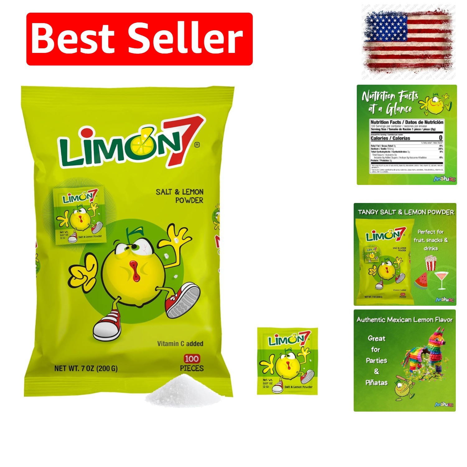 Salt & Lemon Powder Mexican Candy by , 0.5 pounds