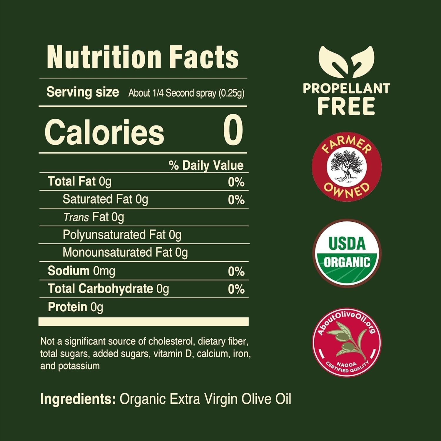 Robust USDA Certified Organic Olive Oil Spray – 5 Fl Oz for Healthy Cooking
