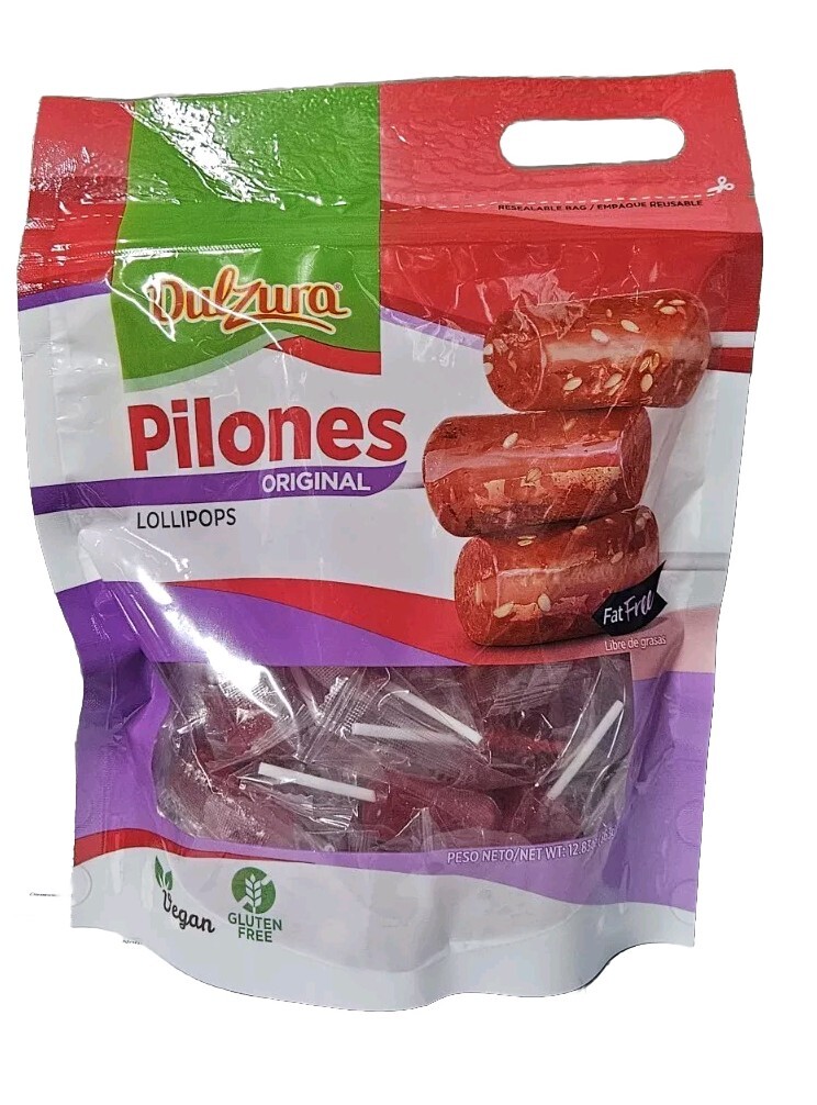 X2 Pks Dulzura Puerto Rico Pilones Lollipops Family 12.83 oz Gluten Free Vegan