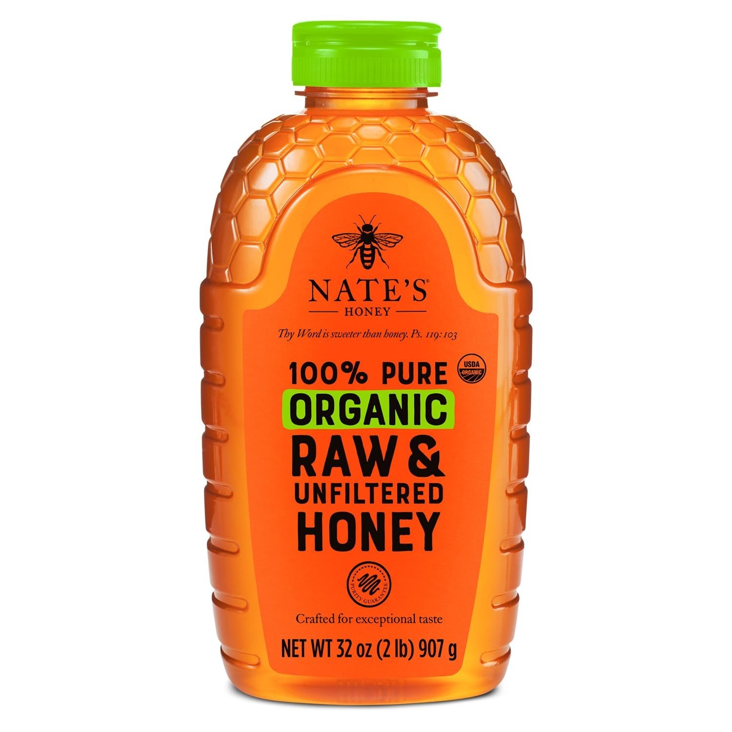 Nate’s Organic 100% Pure, Raw & Unfiltered Honey – USDA Certified Organic – 3…