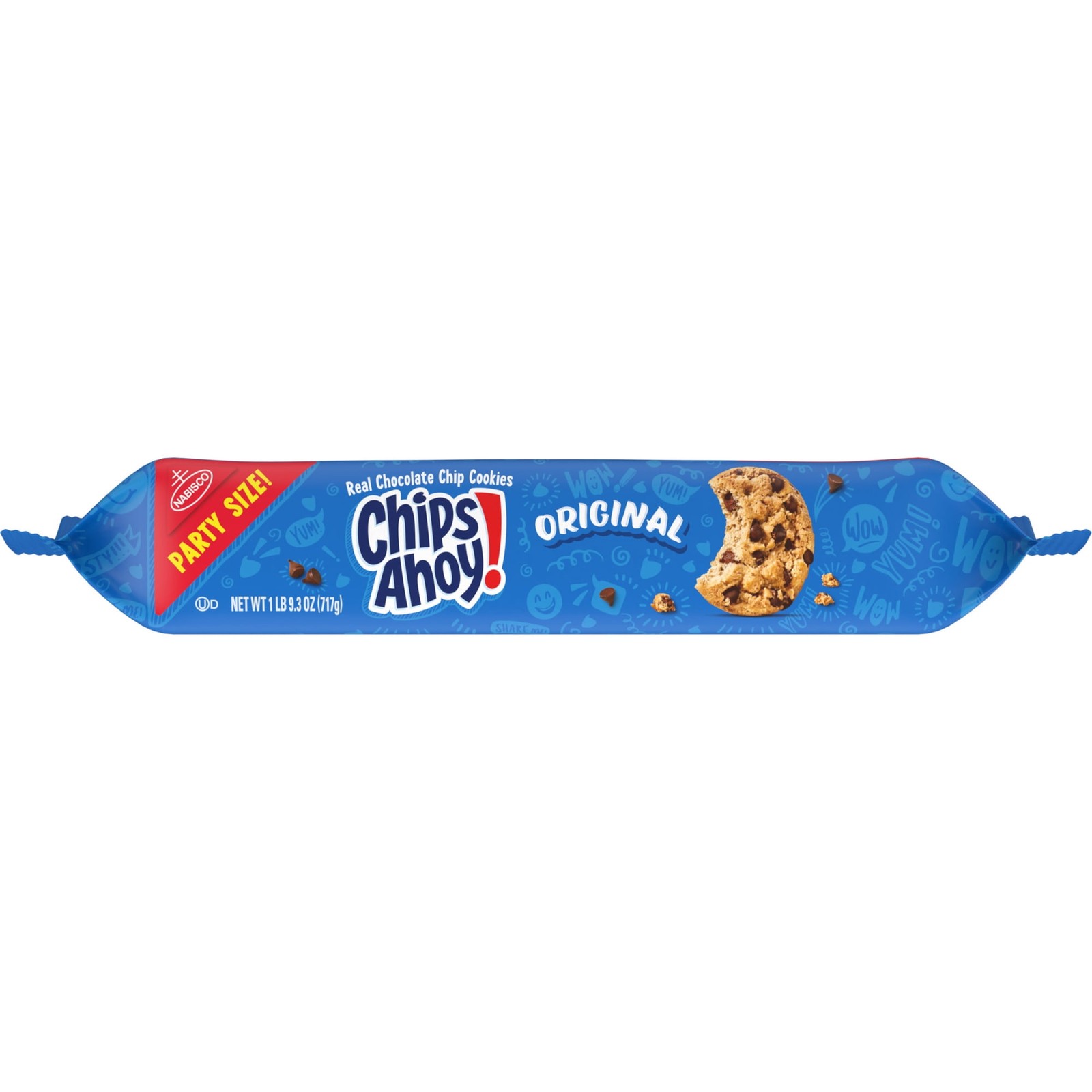 CHIPS AHOY! Original Chocolate Chip Cookies, Party Size, 25.3 oz Free Shipping
