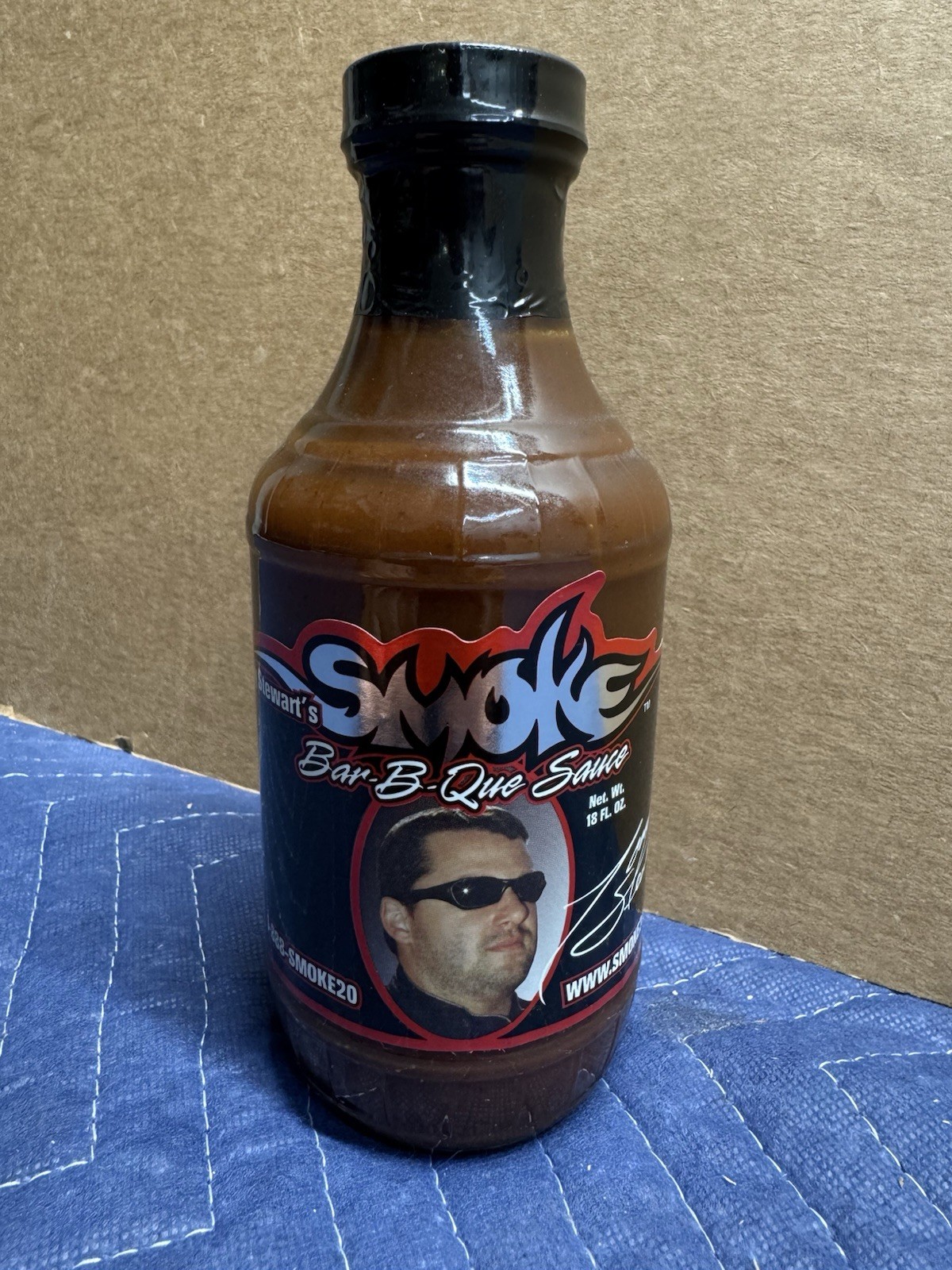 Tony Stewart Smoke Sealed Barbecue Sauce Bottle BBQ #20 Mid 2000’s Era Rare
