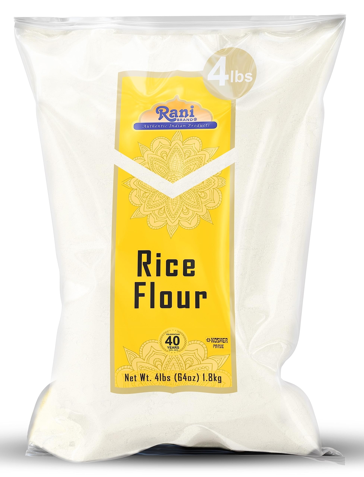 Rani Rice (White) Flour 64oz (4lbs) 1.81kg