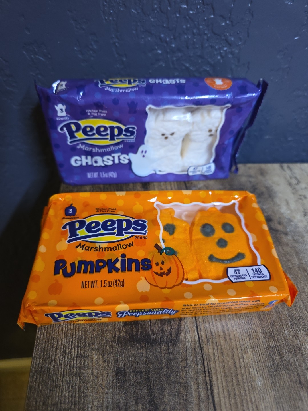 PEEPS Made in USA (3-PACK) Marshmallow Ghosts & Pumpkins (3 count each) NEW