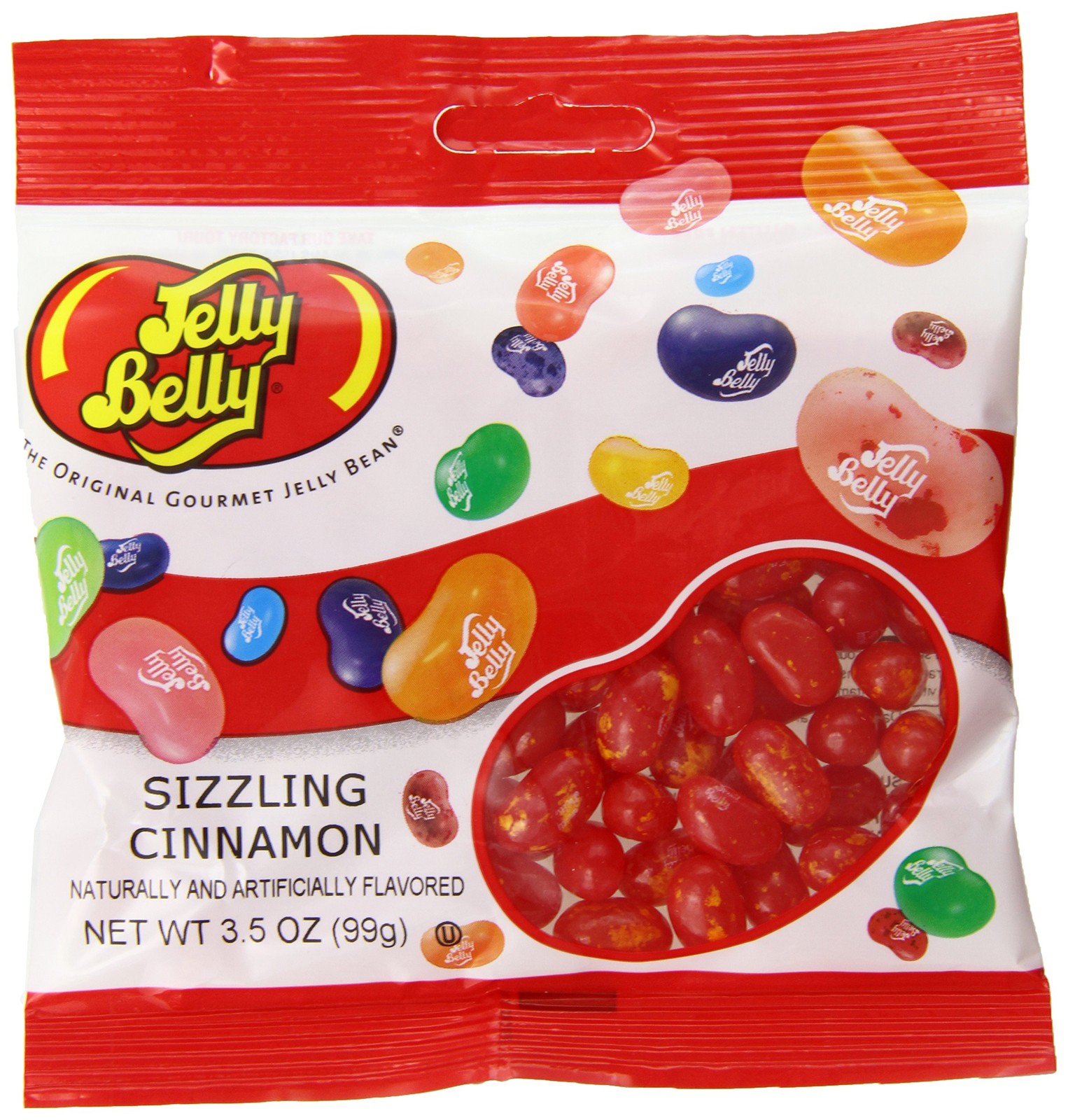 Jelly Belly Sizzling Cinnamon Jelly Beans Pack of 12 Gluten Free 3.5 Ounce