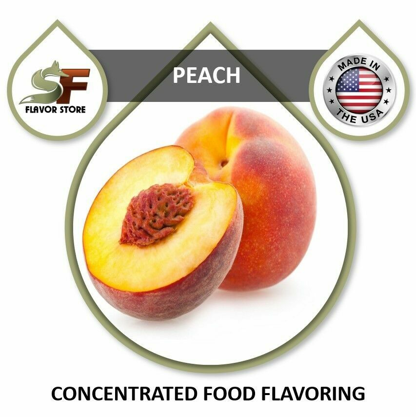 Peach Food Flavor, Flavoring Concentrate 1oz/30ml – 4oz/120ml