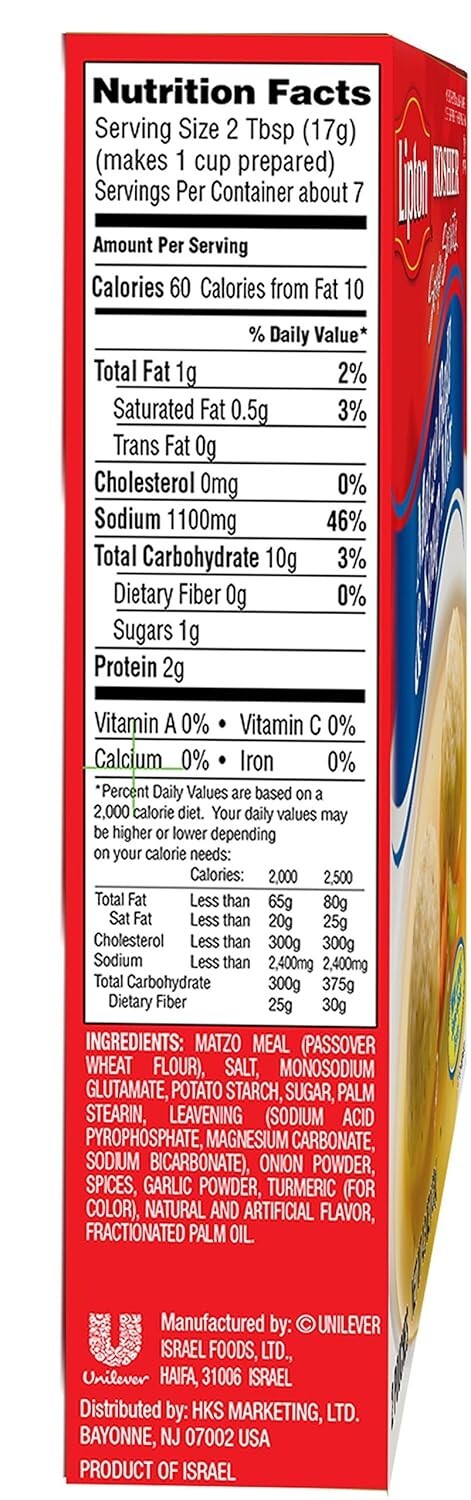 Lipton Soup Secrets Matzo Ball & Soup Mix Kosher for Passover (3 Pack) FEB 2025