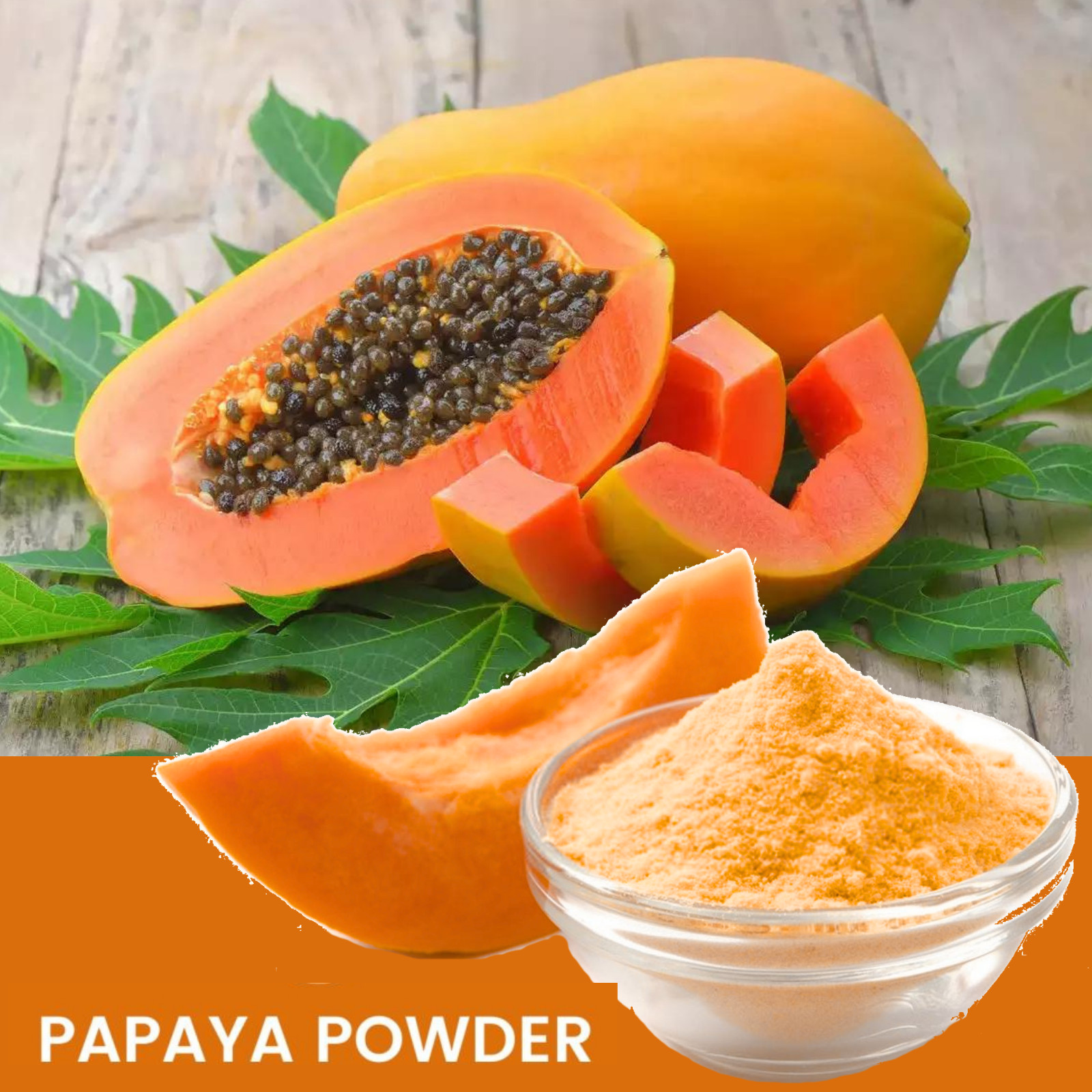 Papaya Fruit Powder | Dried Pure Organic Natural | Digestive Aid Vitamins Herbs
