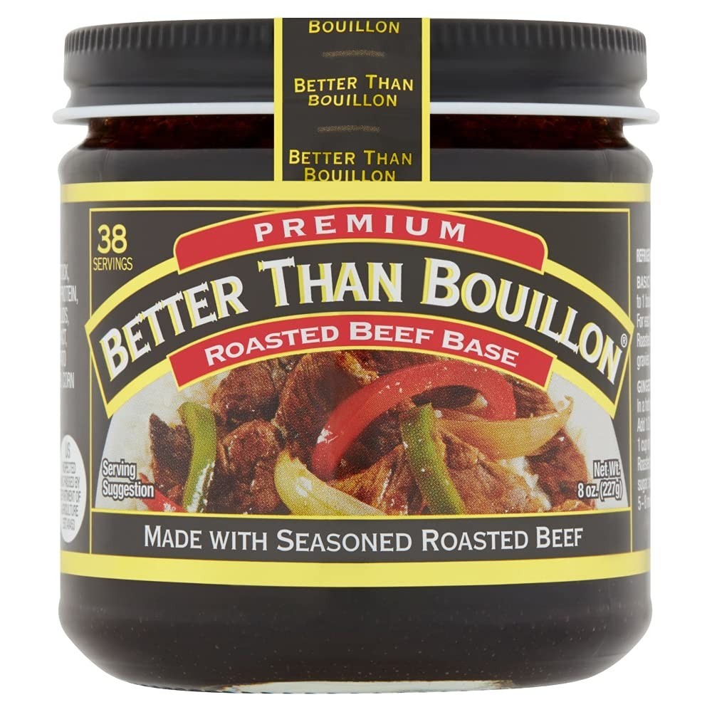 Better Than Bouillon Premium Roasted Beef Base 8 Oz. Jar (1 tsp = 1 cube)