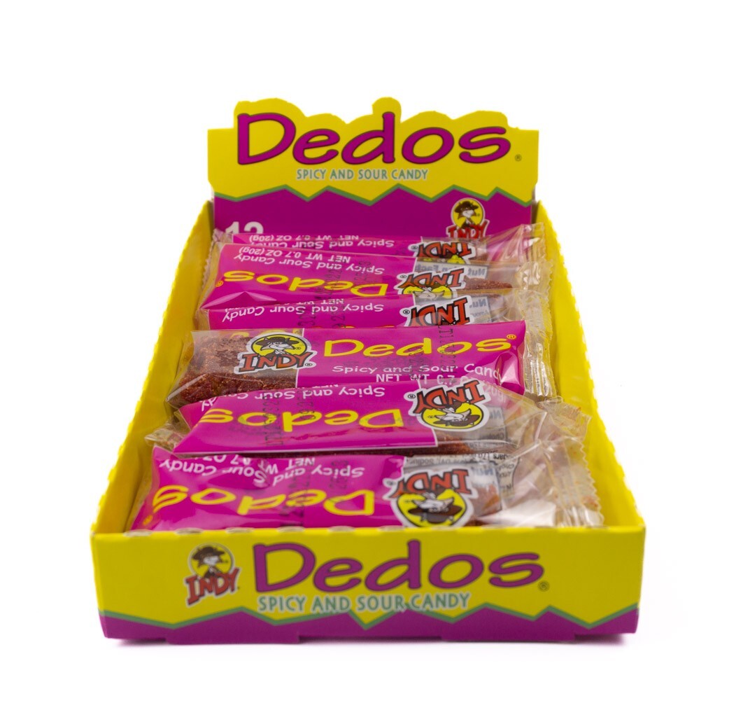 Dedos Indy Spicy And Suor Mexican Candy 12 Pieces