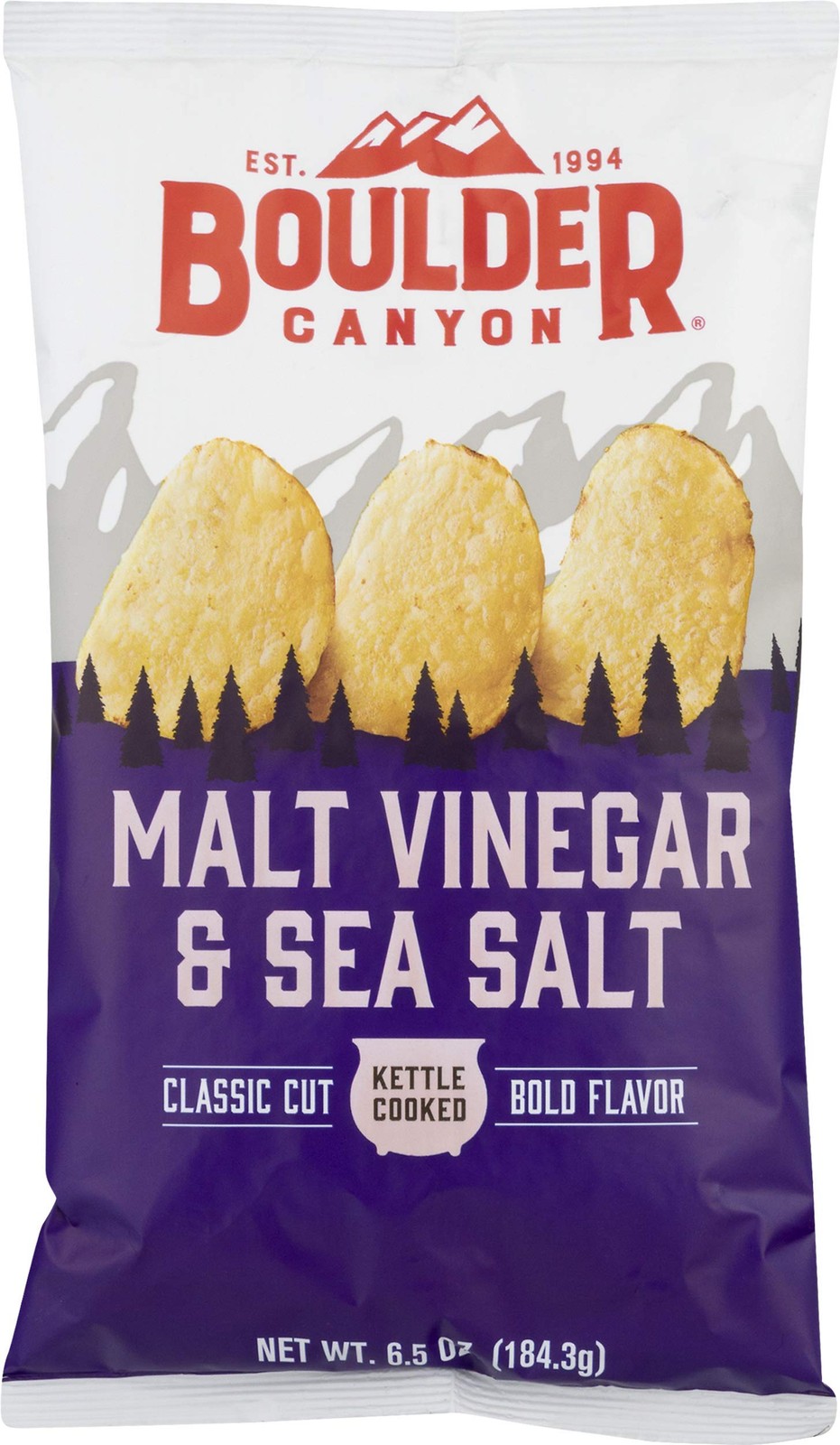 Chips, Malt Vinegar & Sea Salt, 6.5 oz