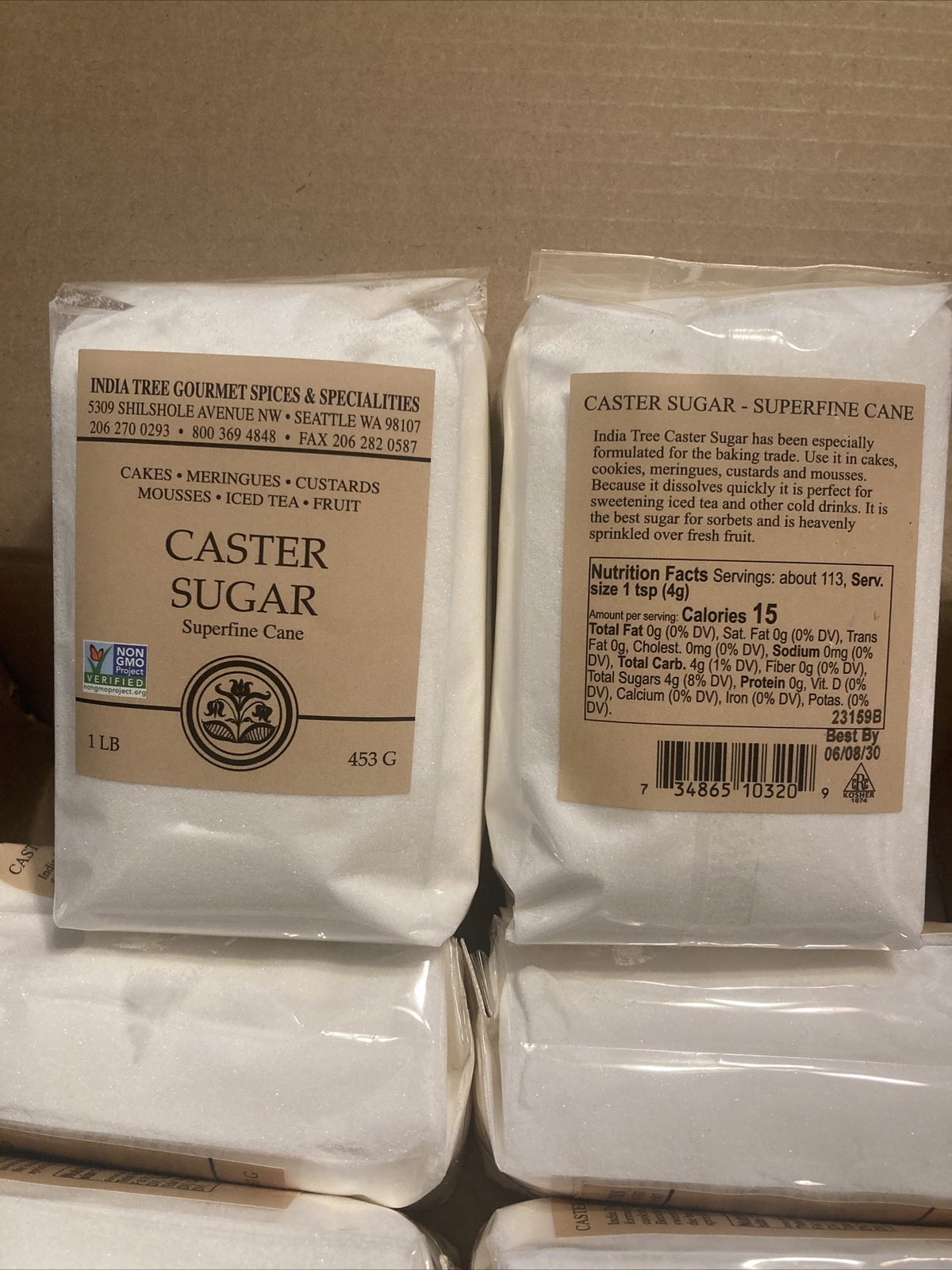 Superfine Caster Baking Sugar, 1 lb bag 1 Pound (Pack of 1) -Multiple available