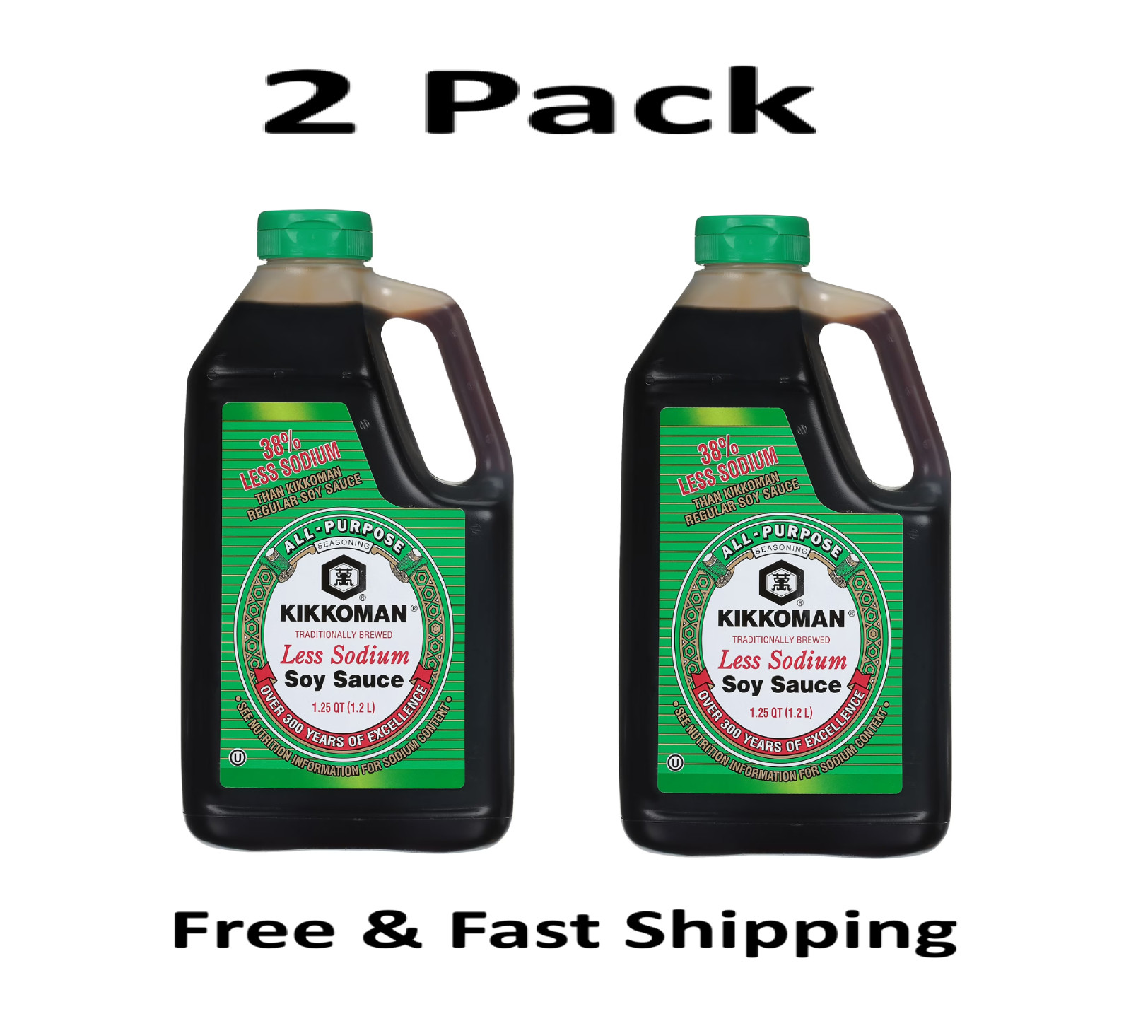 Kikkoman Less Sodium soy sauce, 40 oz Each ( 2 Pack) Free Shipping……..