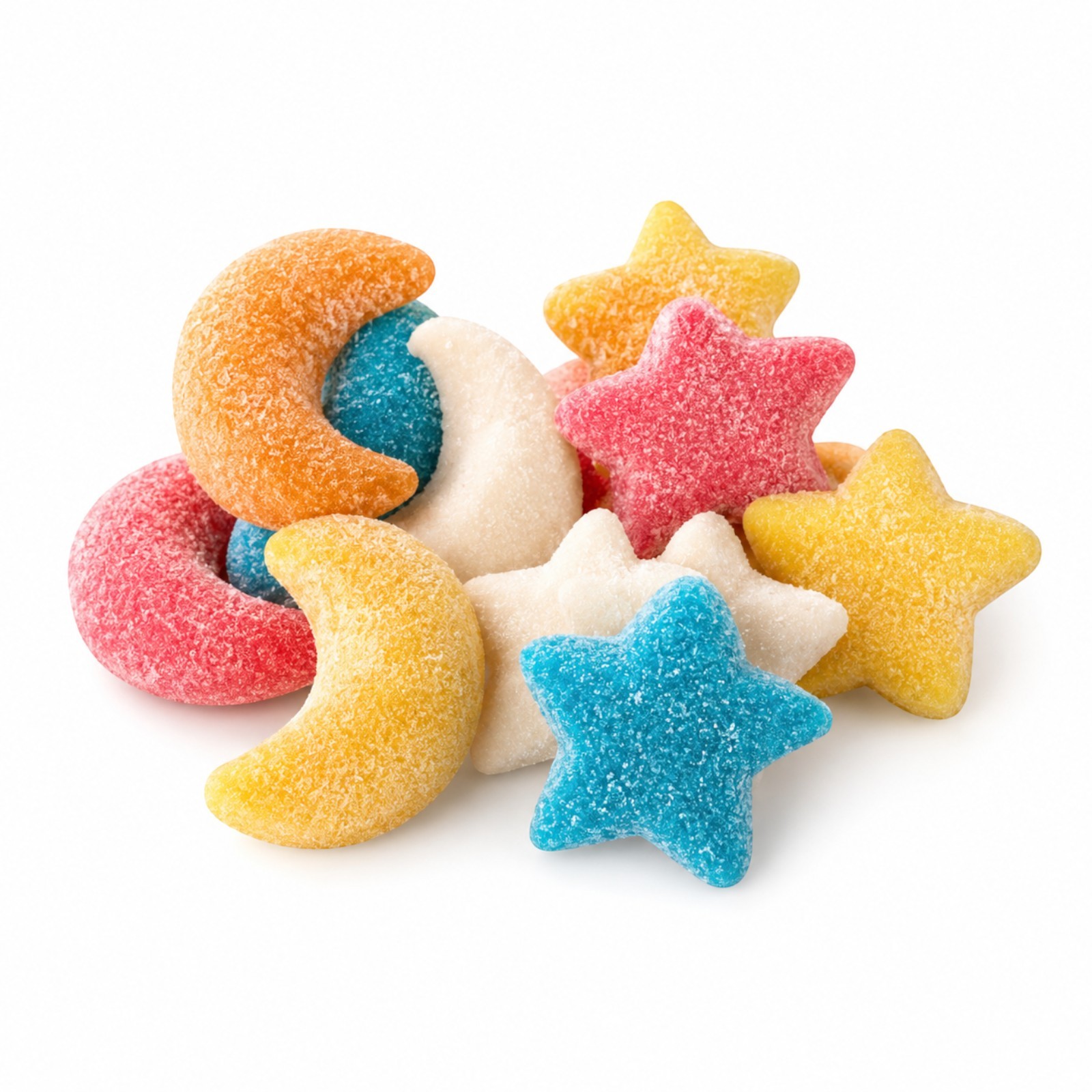 Stars and Moons Sour Gummy Candy | 16 oz (1 LB) Bag of Gummies | Bulk Candy