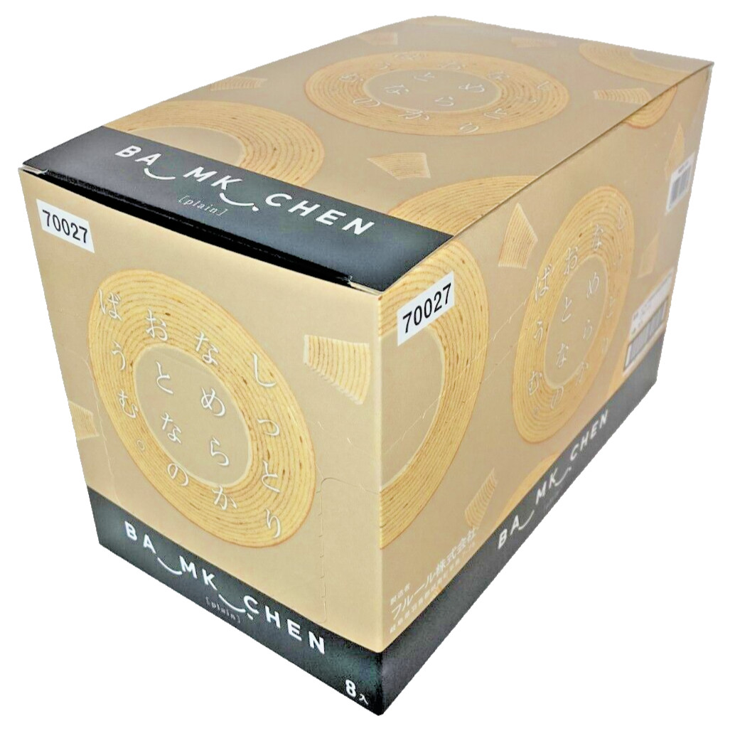 Japan Fleur Moist and Smooth Adult Baumkuchen Plain Flavor 6 Pieces × 8 bags
