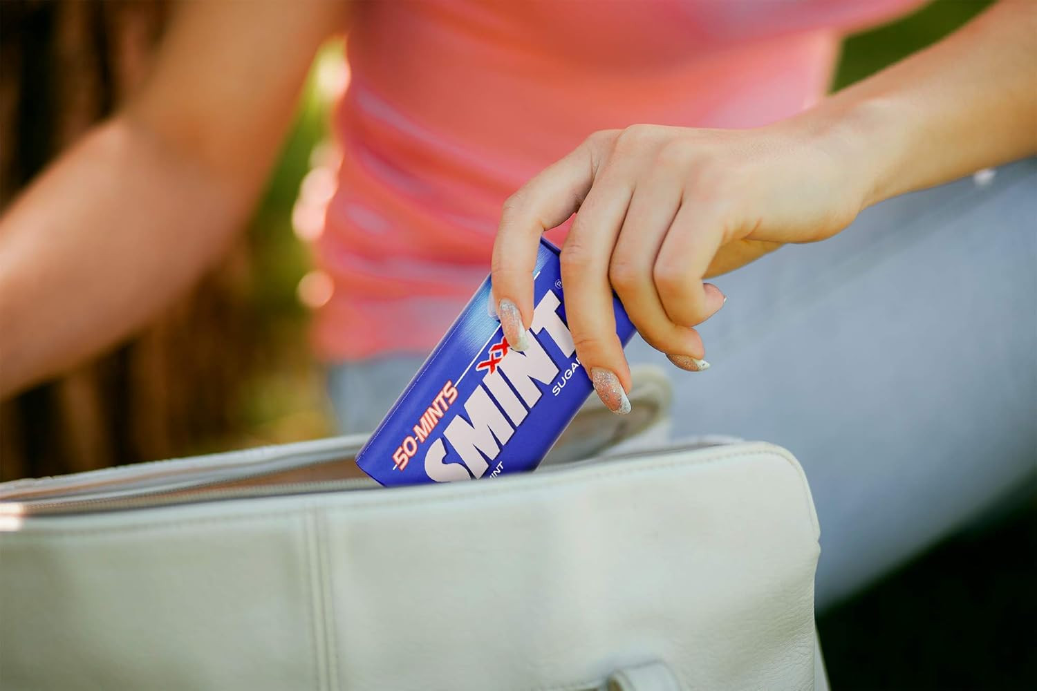 Mints Peppermint, Sugar Free, 12 Packs with 50 Mints