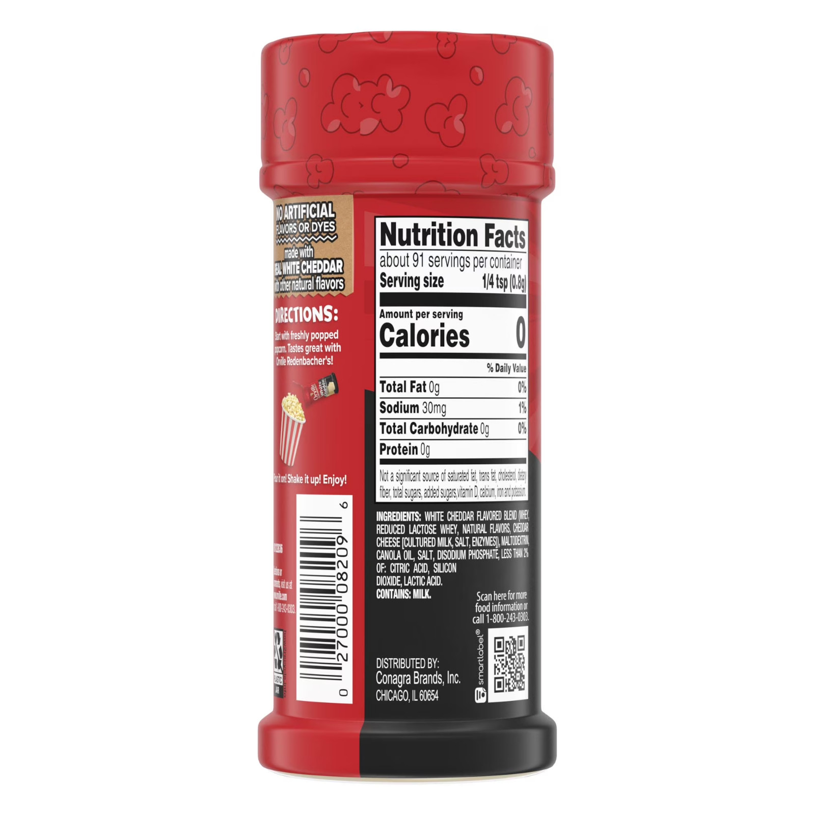 (3 pack) Orville Redenbacher’s White Cheddar Flavored Popcorn Seasoning, 2.6 oz.