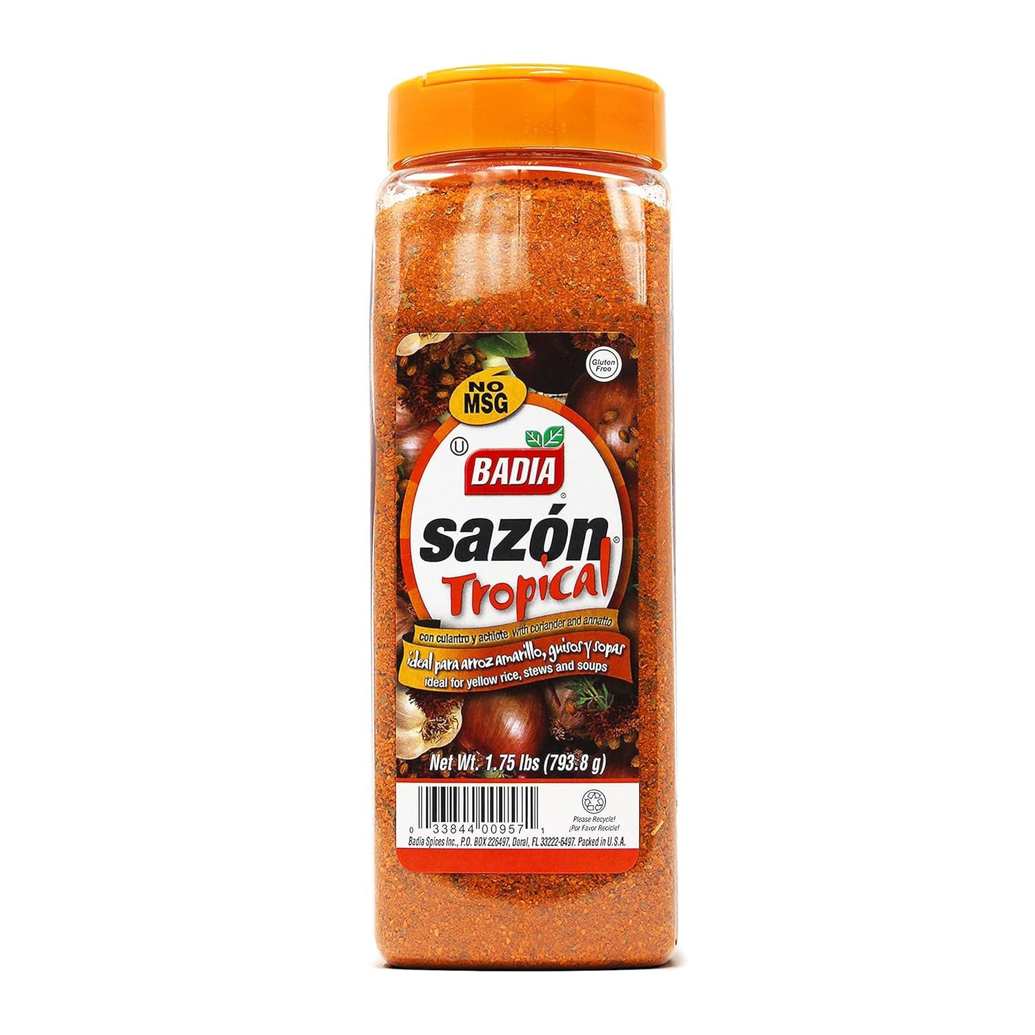 Sazon Tropical with Coriander & Annatto, Con Culantro Y Achiote 28 Oz | Coriande