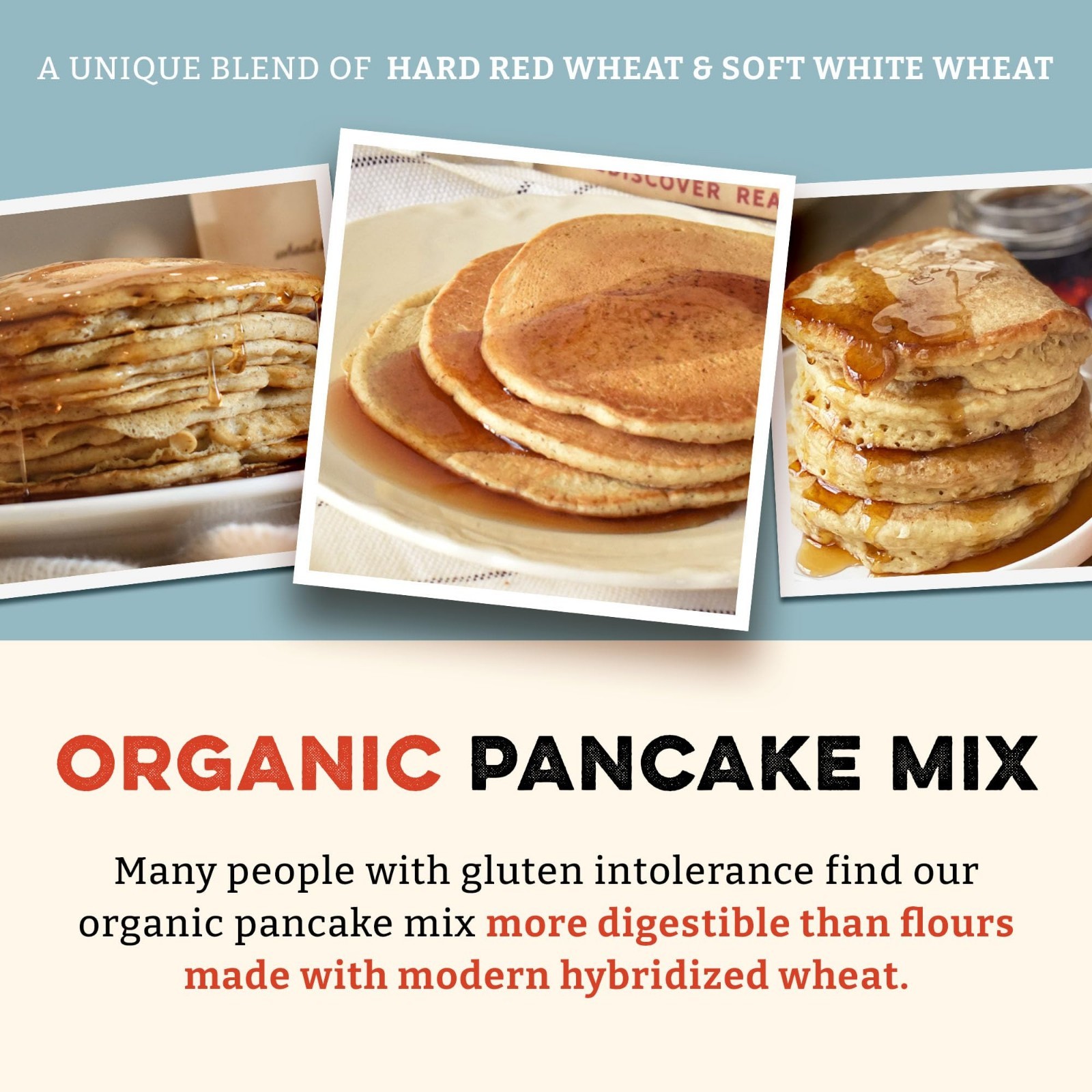 Organic 7-Grain Pancake & Waffle Mix – 2 lbs | Fluffy, Easy to Digest, No Additi