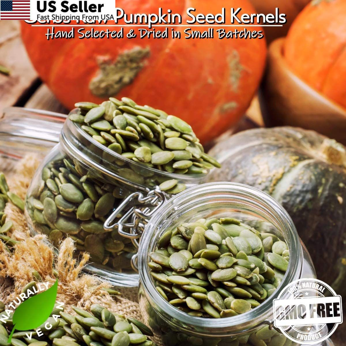 Gerbs Raw Pumpkin Seed Kernels 1 lb. | North American 1 Pound (Pack of 1)