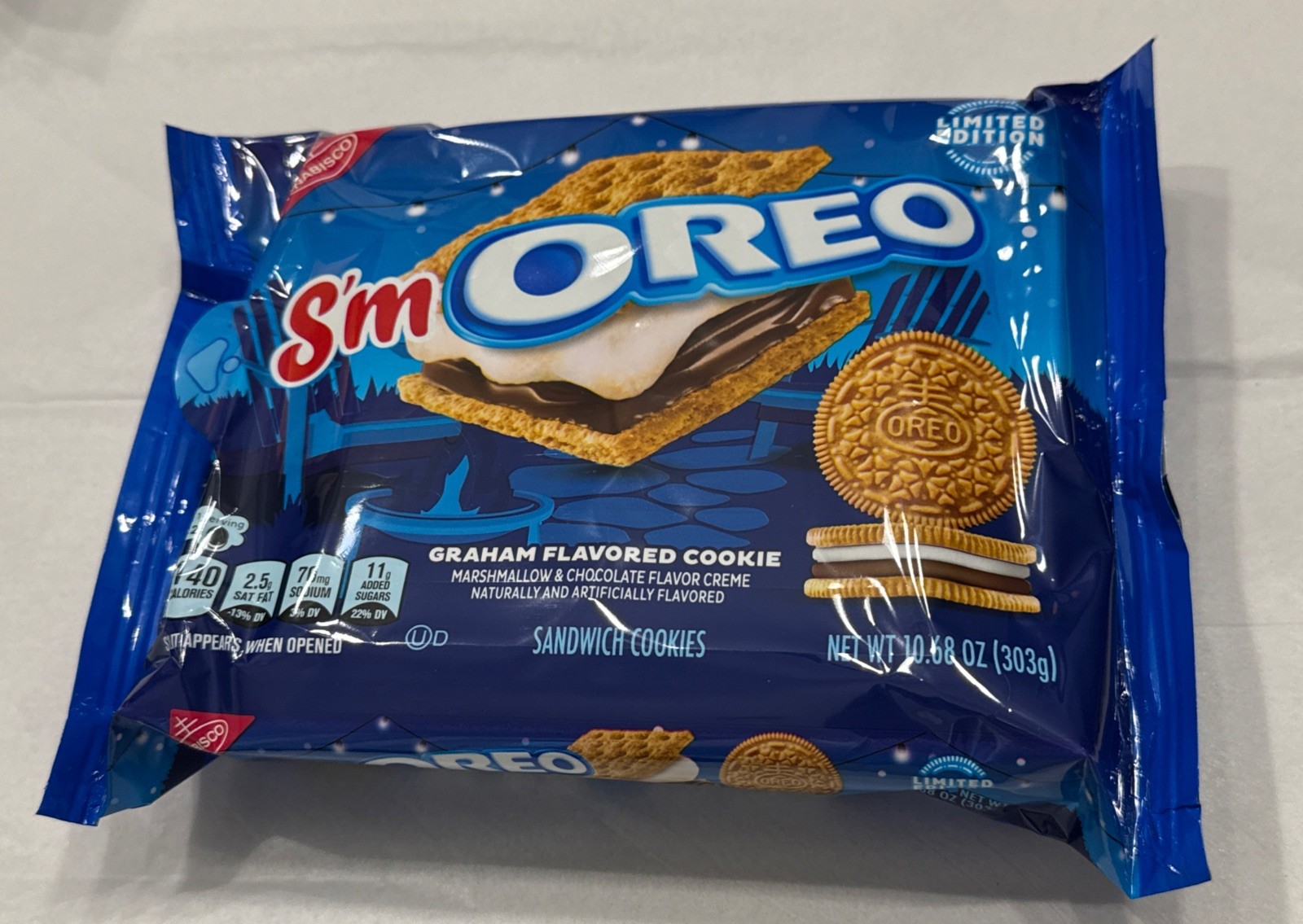 Oreo Sandwich Cookies S’MOREO S’mores 10.68oz Smores “Limited Edition” 09/26