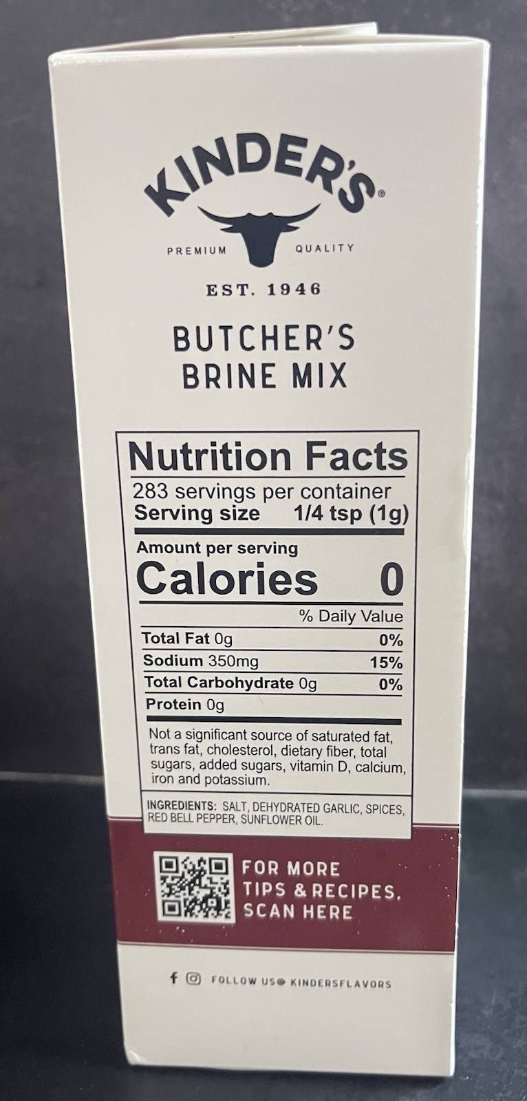 Kinder’s Butcher’s Turkey Brine Kit 11.25 oz Buttery Poultry Blend BB 6/10/2027