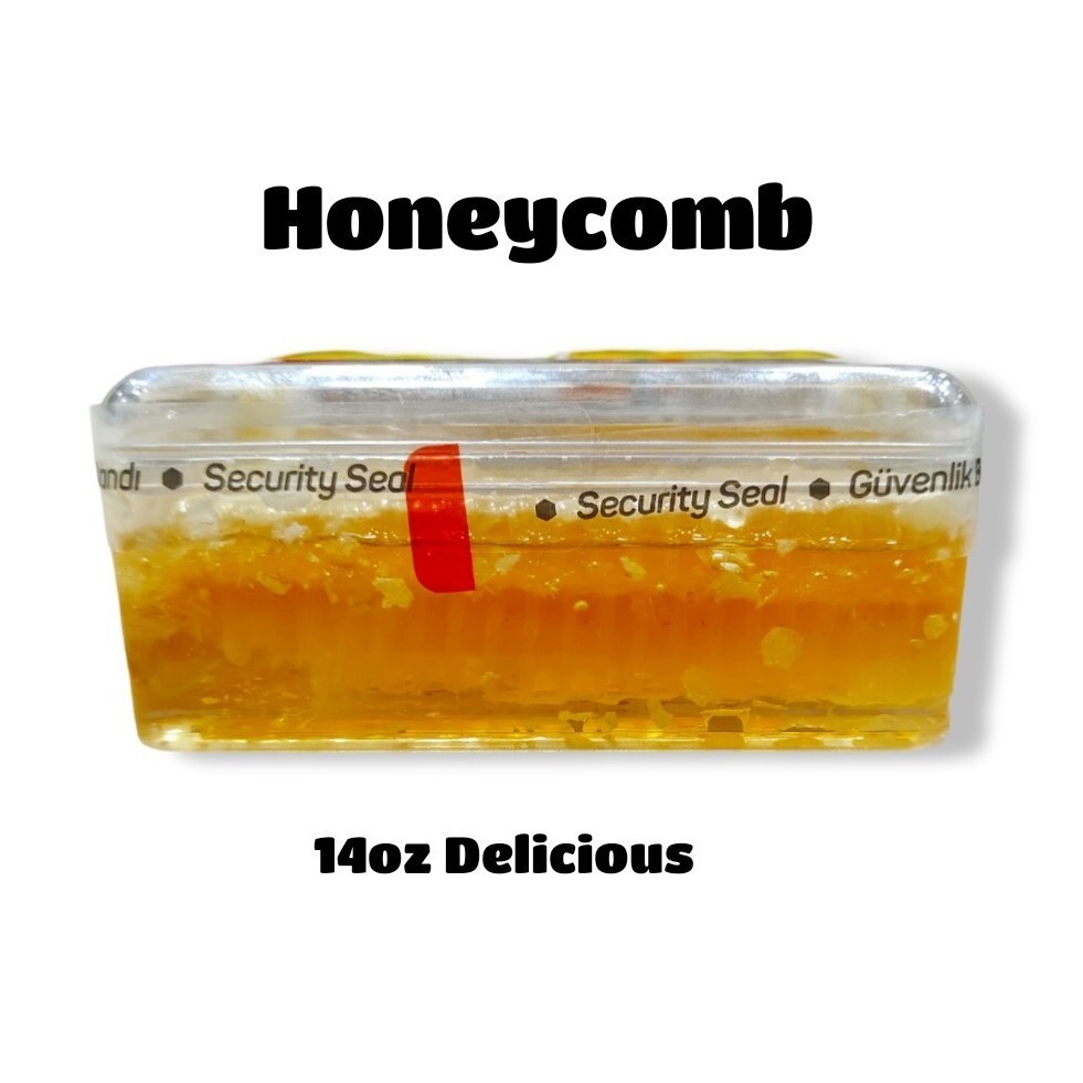PREMIUM HONEY RAW GALLBERRY COMB 12oz 100% PURE UNFILTERED USA HONEYCOMB