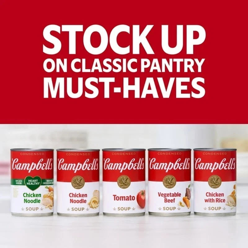 Campbell’s Condensed Chicken Noodle Soup, 10.75 oz Can (4 Pack)