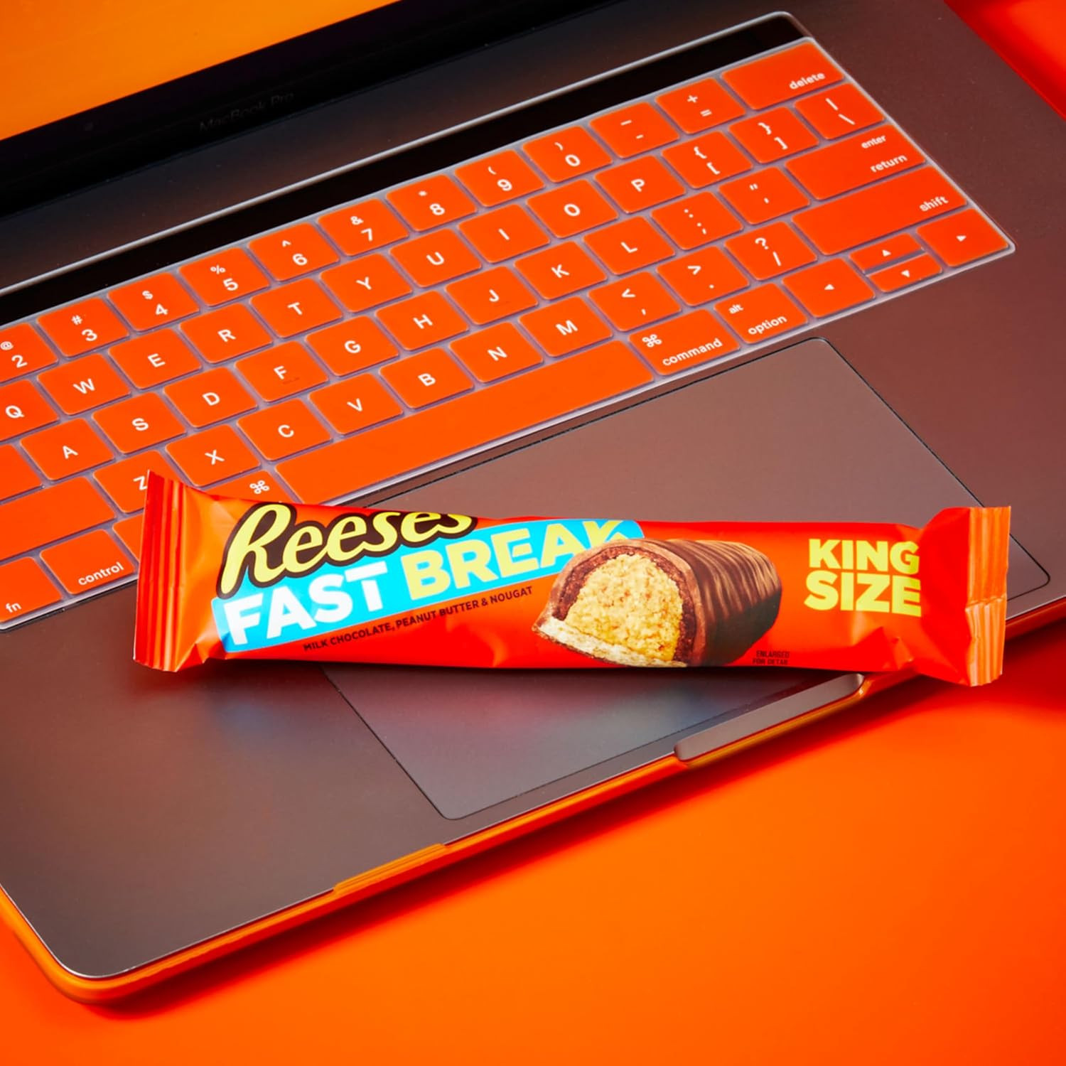 FAST BREAK Chocolate, Peanut Butter and Nougat King Size, Candy Bars, 3.5 Oz (18