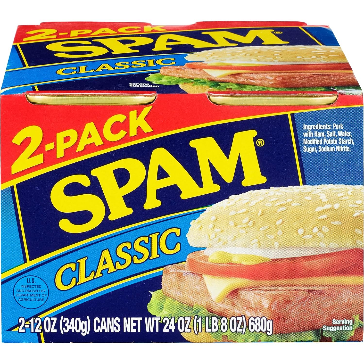 SPAM Classic Canned Meat, 12 Ounce