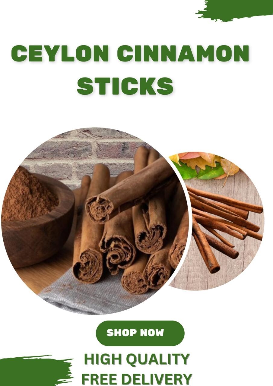 100% Pure Organic Ceylon Cinnamon sticks From Sri Lanka – Genuine True Cinnamon