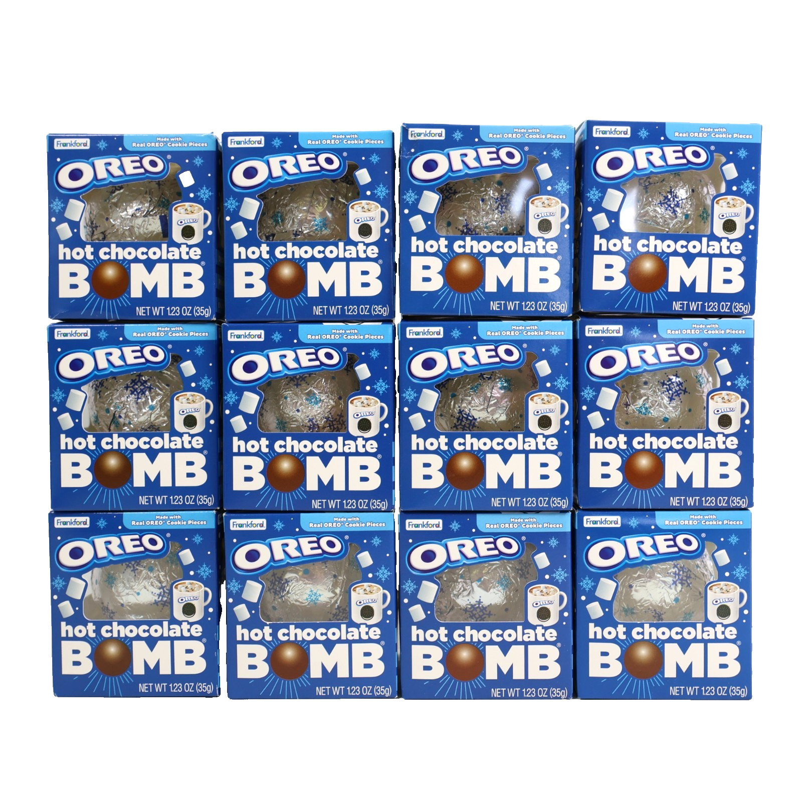 12 PACK Frankford Oreo Hot Chocolate Bomb 1.23 oz Each EXP 07/2027