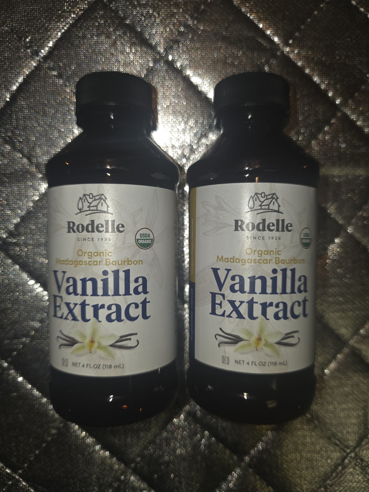 Rodelle Organic Madagascar Bourbon Vanilla Extract 4 FL OZ Lot Of 2