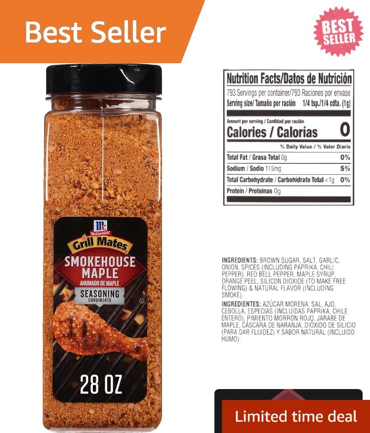 Transform Your BBQ with McCormick Smokehouse Maple Seasoning – 28 oz Bottle