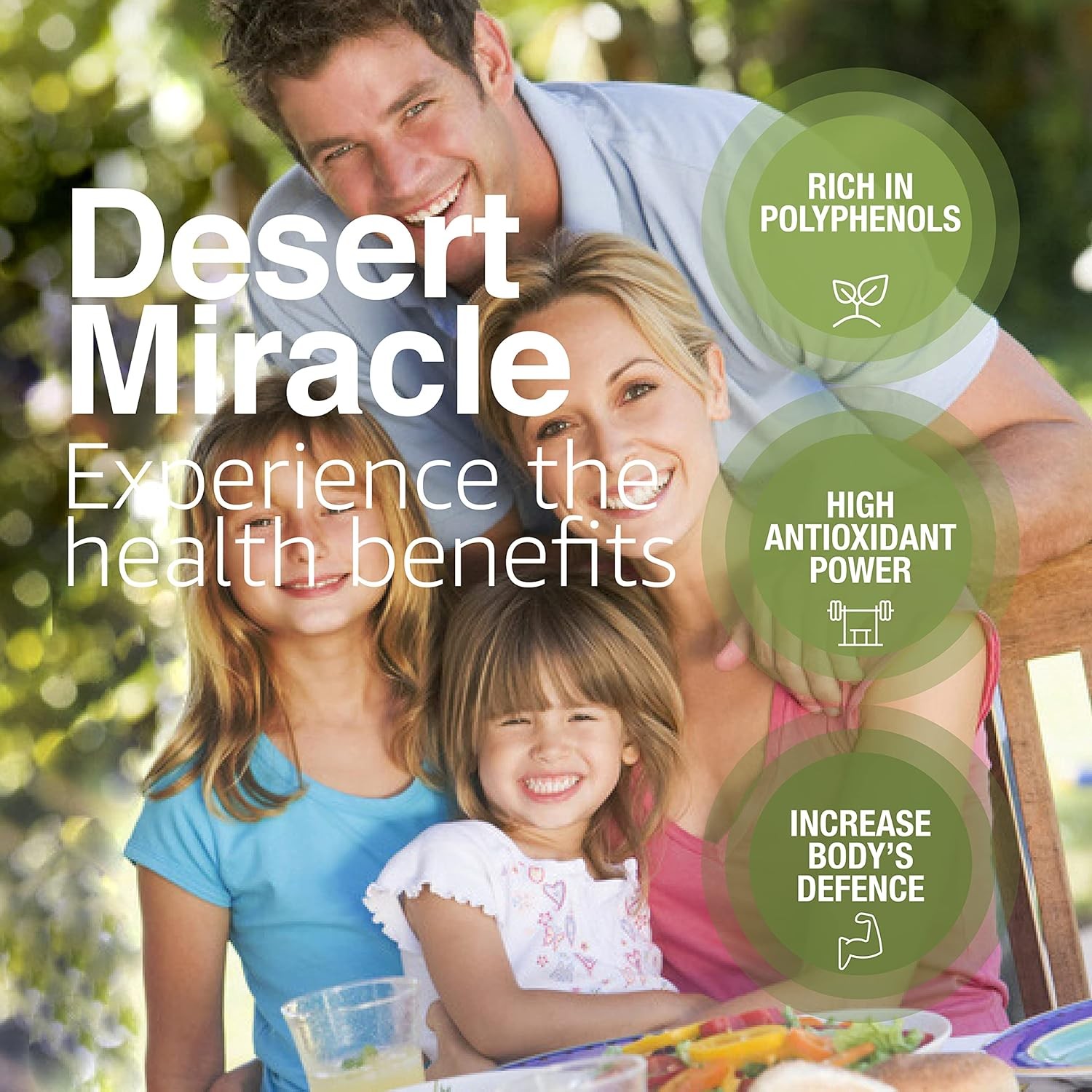 DESERT MIRACLE Cold Pressed Polyphenol Rich Moroccan 17 Fl Oz (Pack of 1)