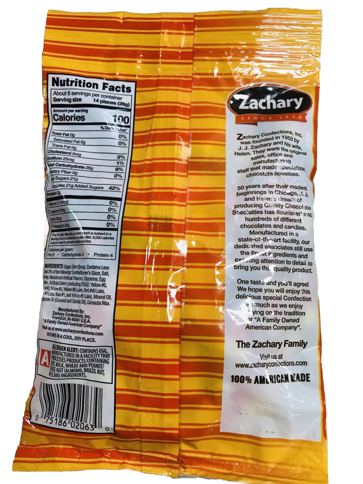 Zachary Mello Creme – CANDY CORN (6oz bag) Made W/Real Honey See Below