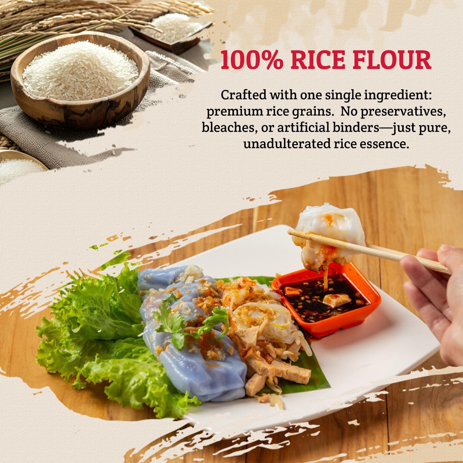 Thai Rice Flour 48 Ounce (Basic), 1 Pound (Pack of 3), Rice Flour for Baking …