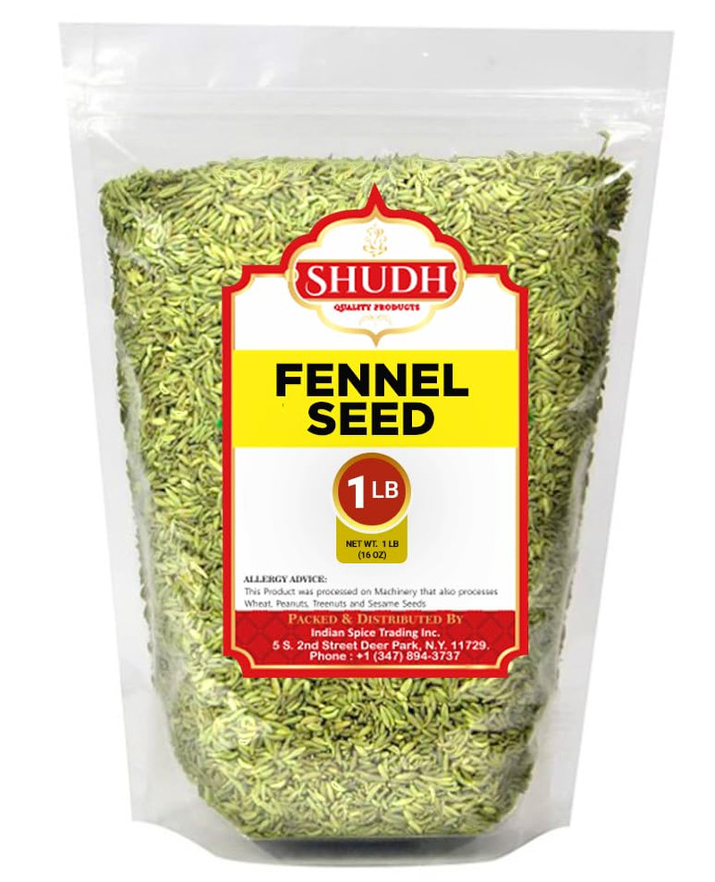 Fennel Seeds 1 LB (16 Oz) Saunf Sabut Whole Spice Non-GMO Vegan